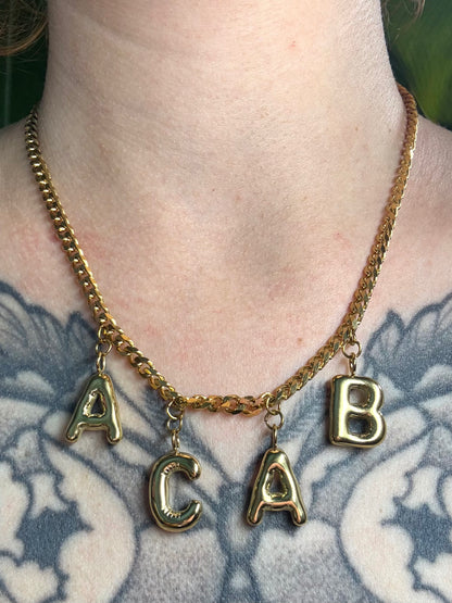 ACAB | Necklace gold-colored stainlees steel