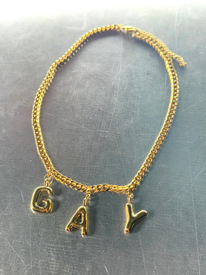 Gay | Necklace gold-colored stainlees steel