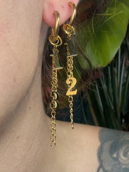 1312 | Earrings gold-colored stainlees steel