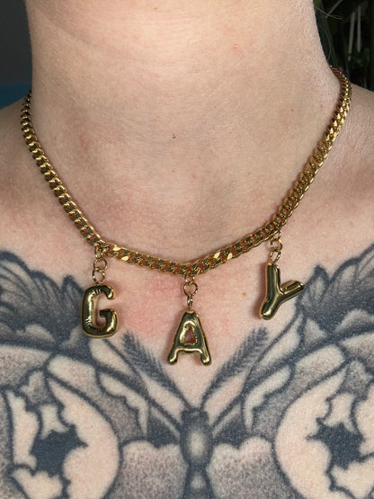 Gay | Necklace gold-colored stainlees steel
