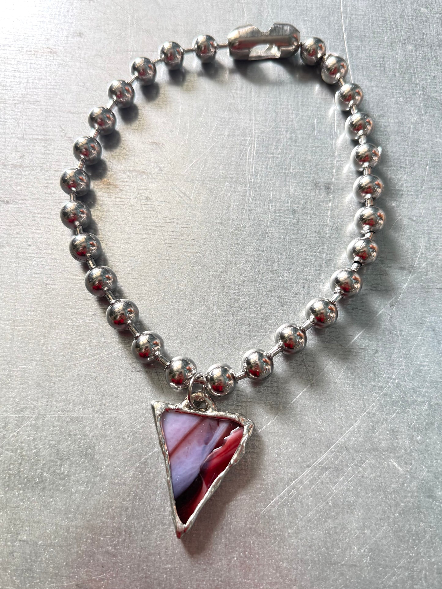 Stained Glass Collection: Aera | soldered Necklace