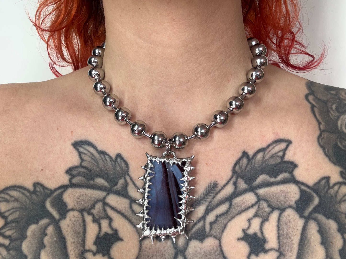 Stained Glass Collection: Elra | soldered Necklace