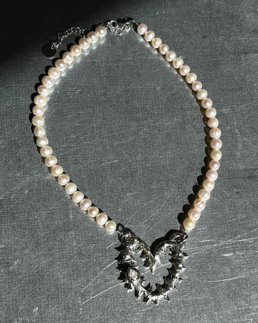 Happabore white | soldered Necklace