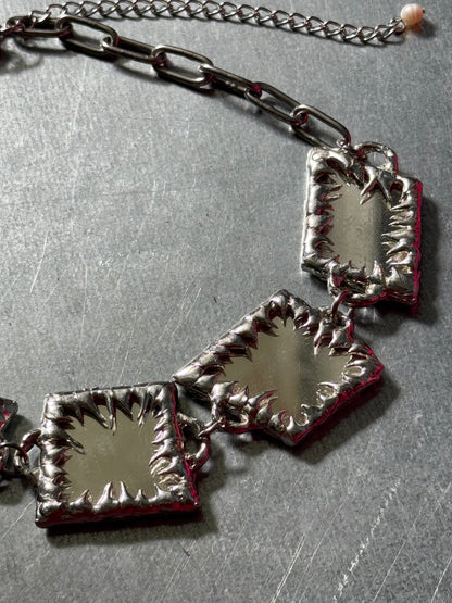 Mirror choker | soldered Necklace