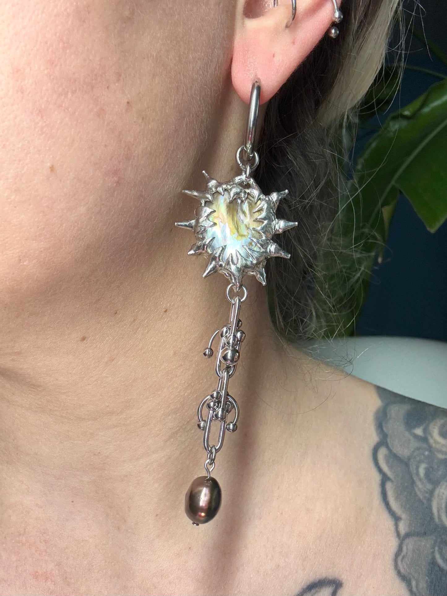 soldered Earring with piercings Lisdu