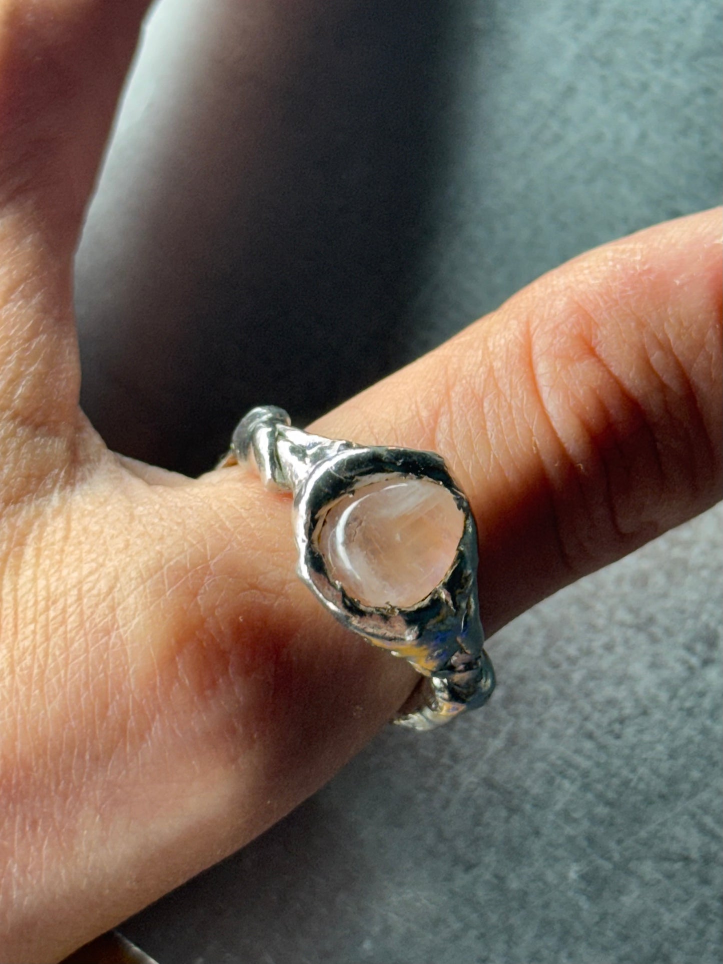 Gholka Moonstone | soldered ring