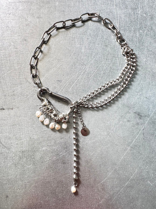 Iska | soldered Carabiner Necklace