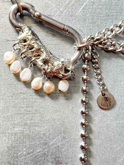 Iska | soldered Carabiner Necklace