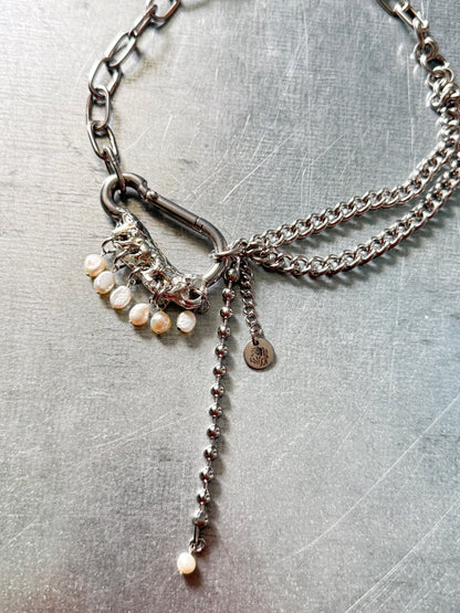 Iska | soldered Carabiner Necklace