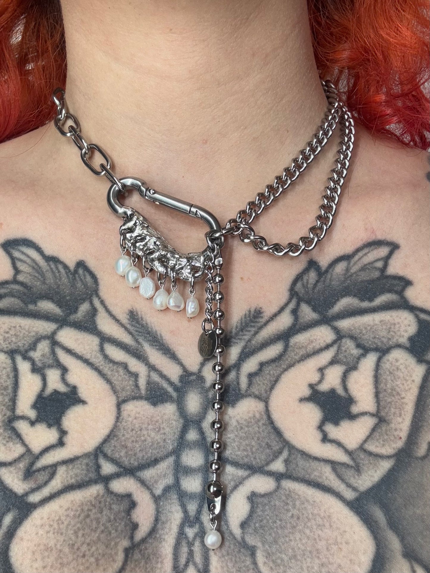 Iska | soldered Carabiner Necklace
