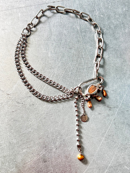 Kaia | soldered Carabiner Necklace
