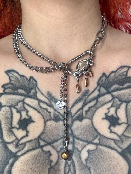 Kaia | soldered Carabiner Necklace