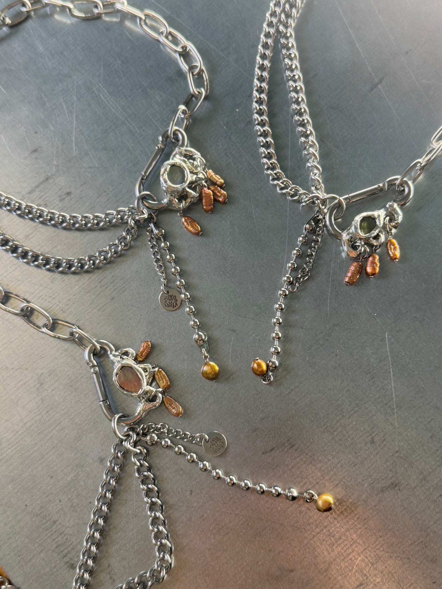 Kaia | soldered Carabiner Necklace
