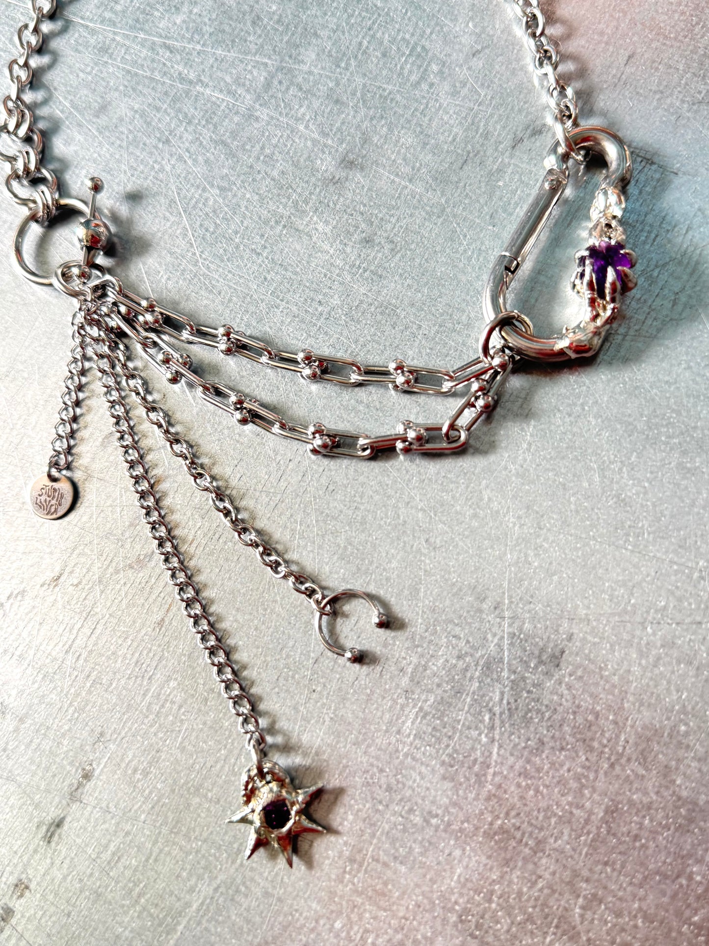 Kira | soldered Carabiner Necklace