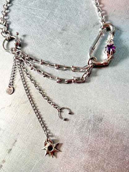 Kira | soldered Carabiner Necklace