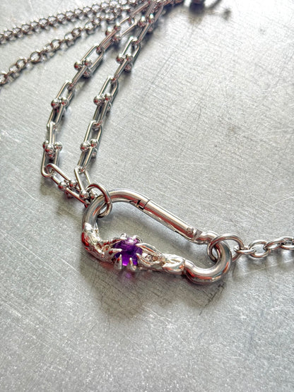 Kira | soldered Carabiner Necklace