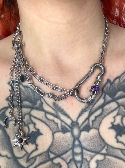 Kira | soldered Carabiner Necklace