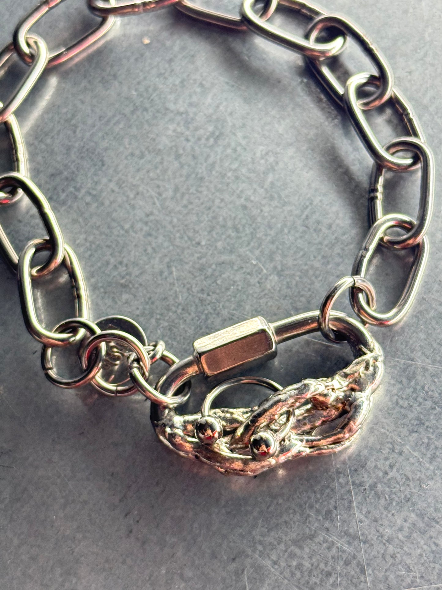 Krysalith | soldered Carabiner Bracelet