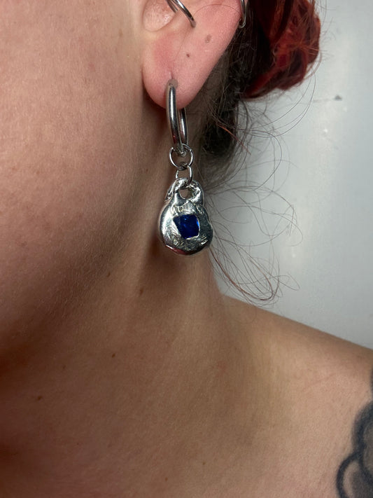 Lumae blue | soldered Earring