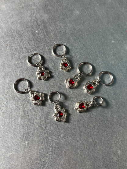 Lumae red | soldered Earring