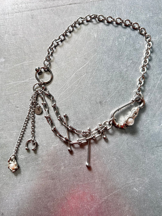 Lune | soldered Carabiner Necklace