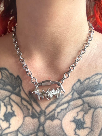 Luni | soldered Carabiner Necklace