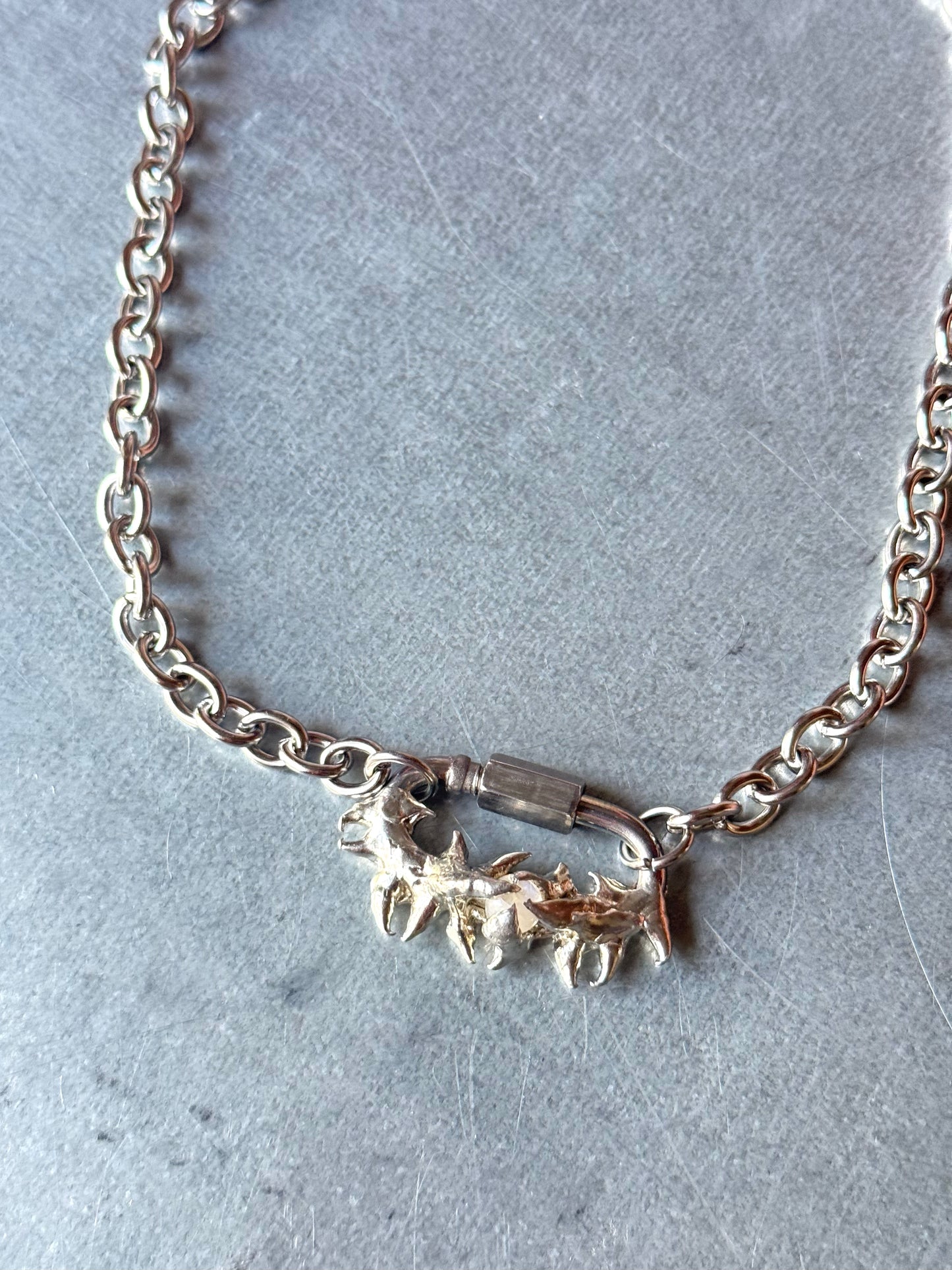 Luni | soldered Carabiner Necklace