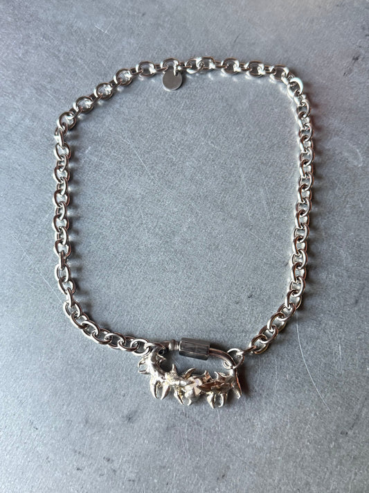 Luni | soldered Carabiner Necklace
