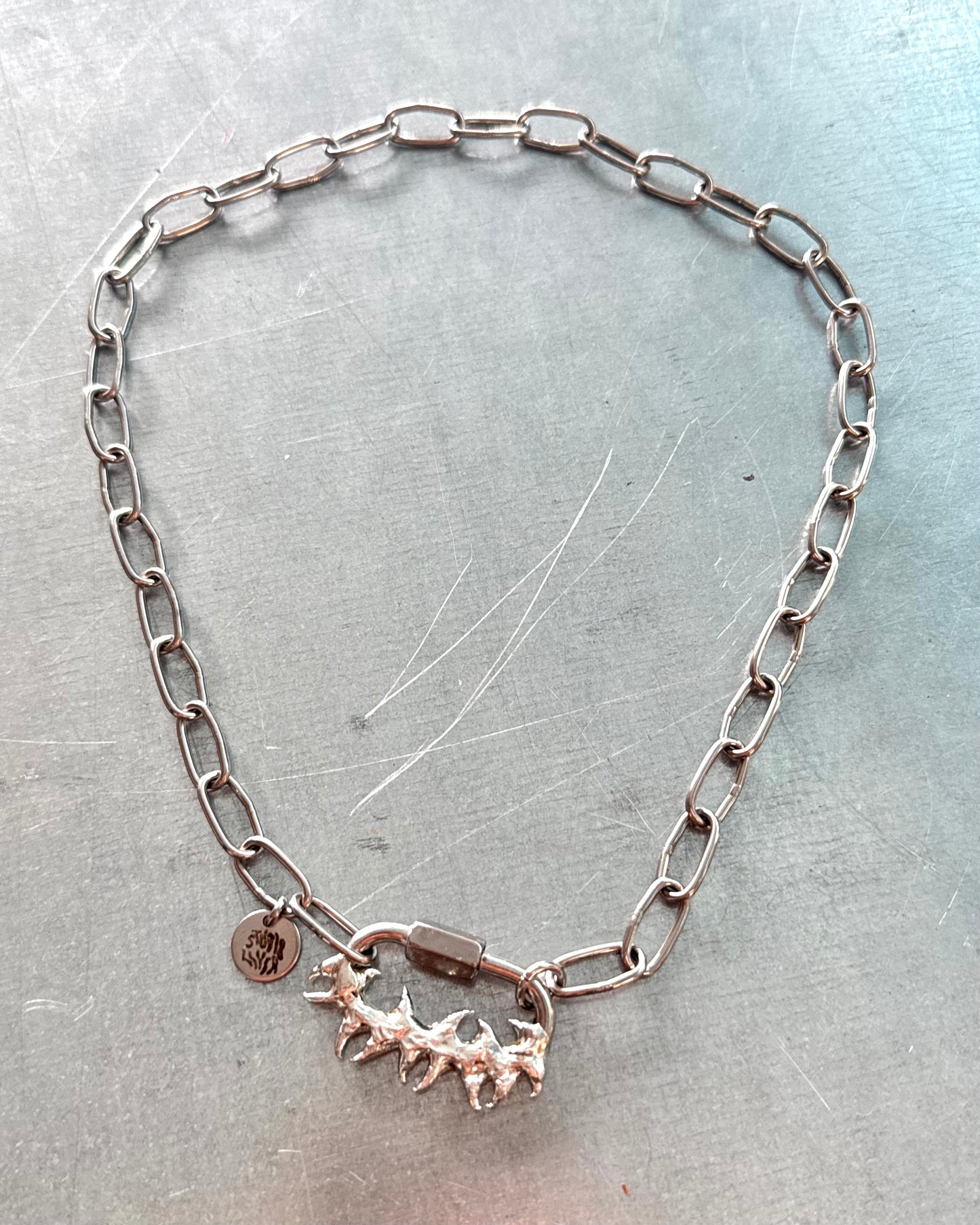 Luvien small | soldered Carabiner necklace