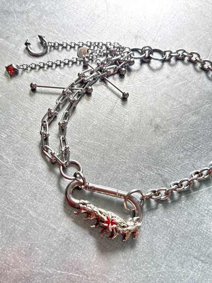 Lysa | soldered Carabiner Necklace