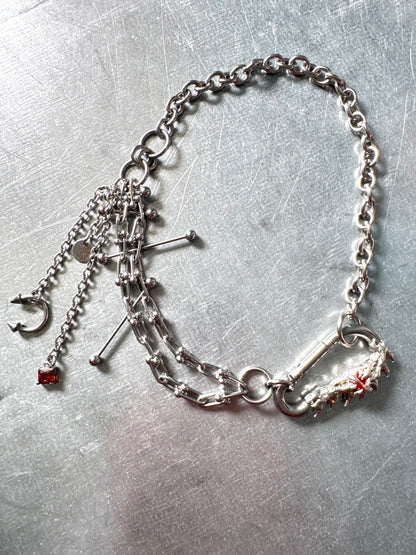 Lysa | soldered Carabiner Necklace