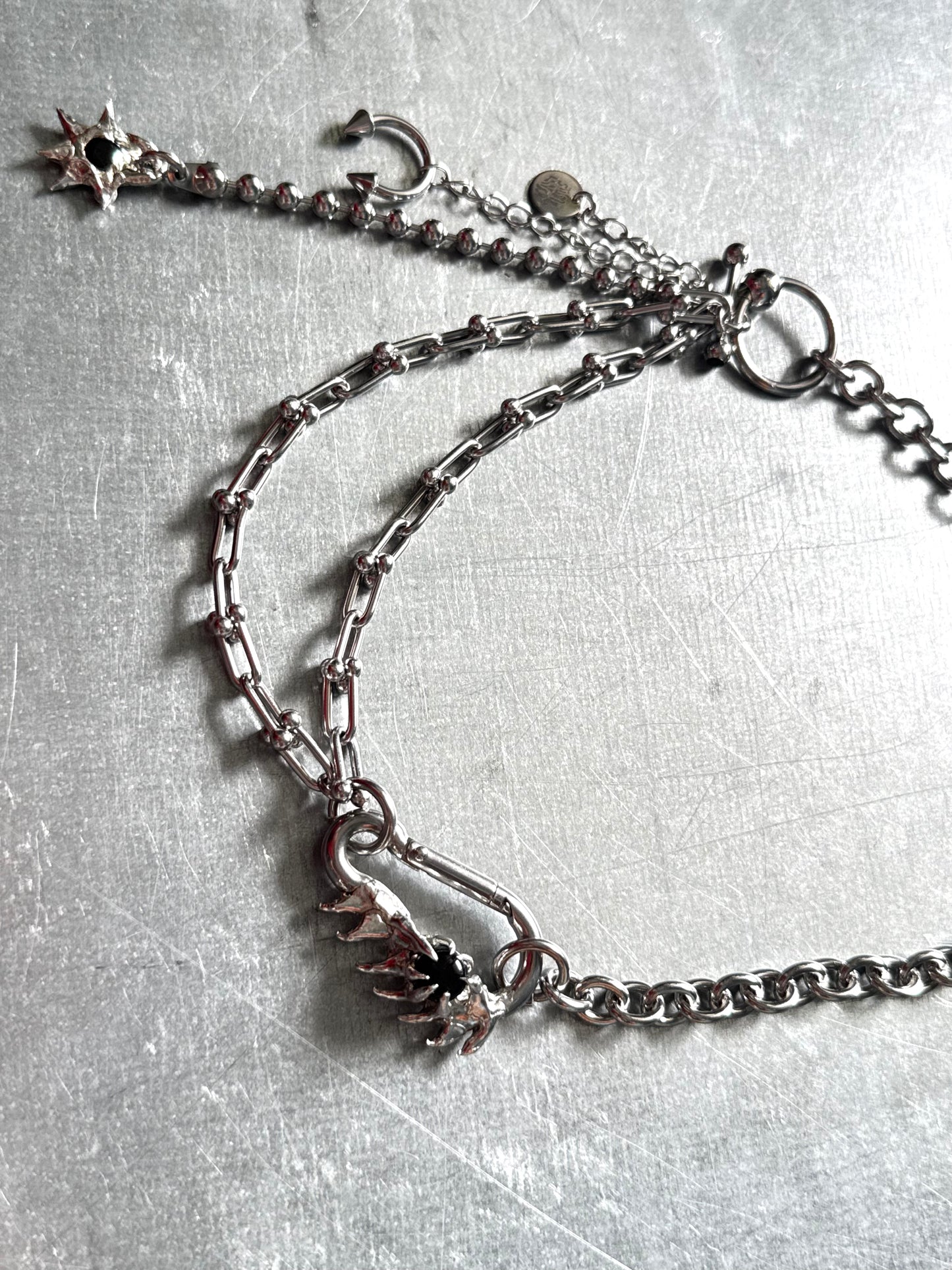 Mira | soldered Carabiner Necklace