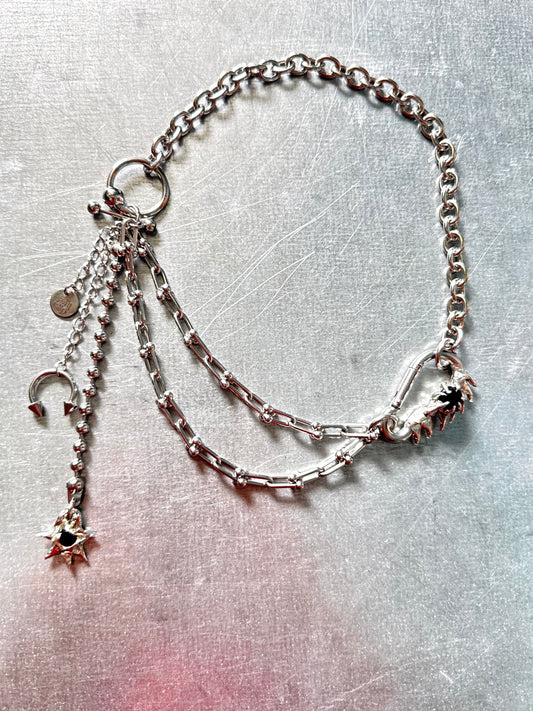 Mira | soldered Carabiner Necklace