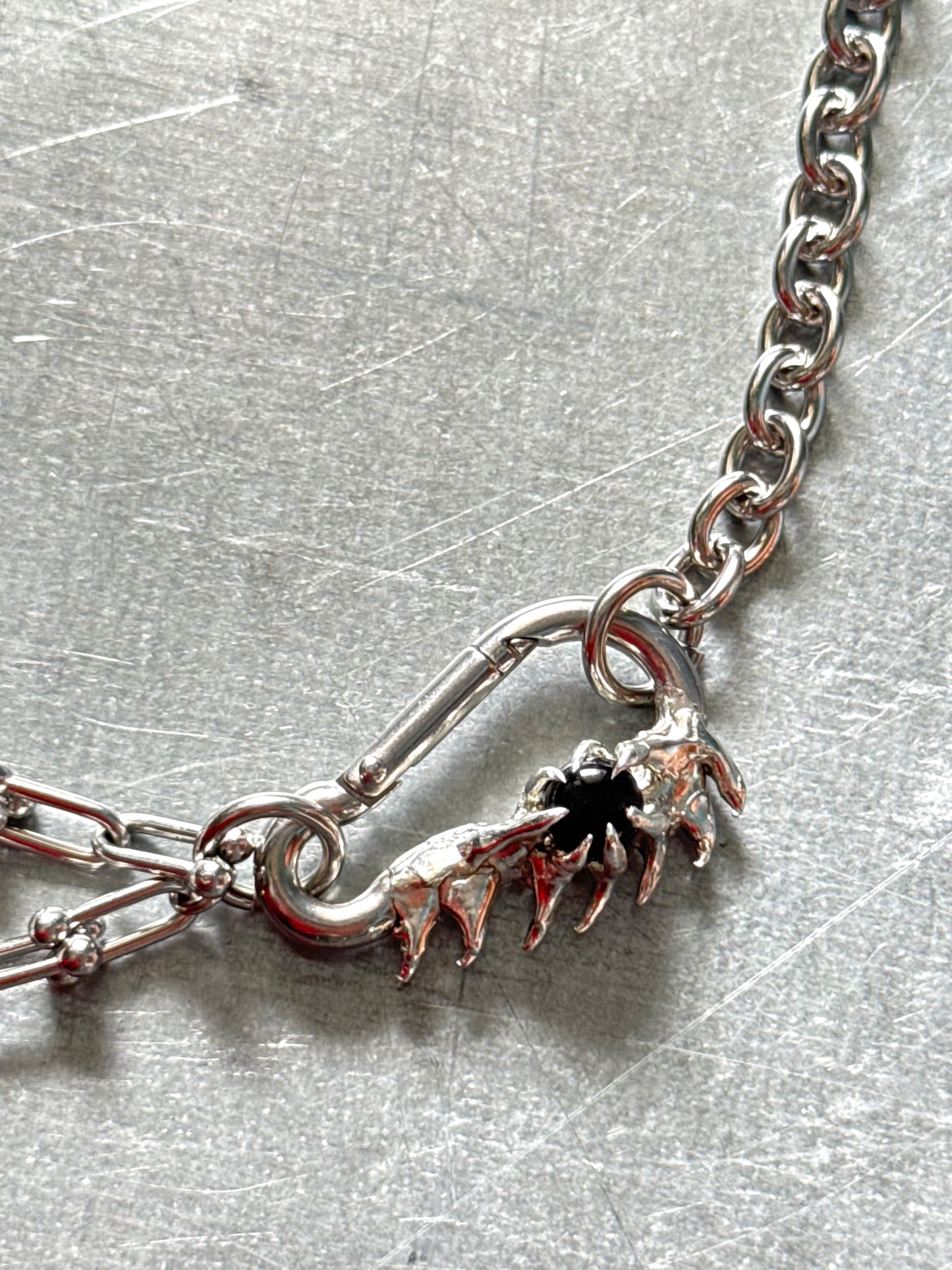Mira | soldered Carabiner Necklace
