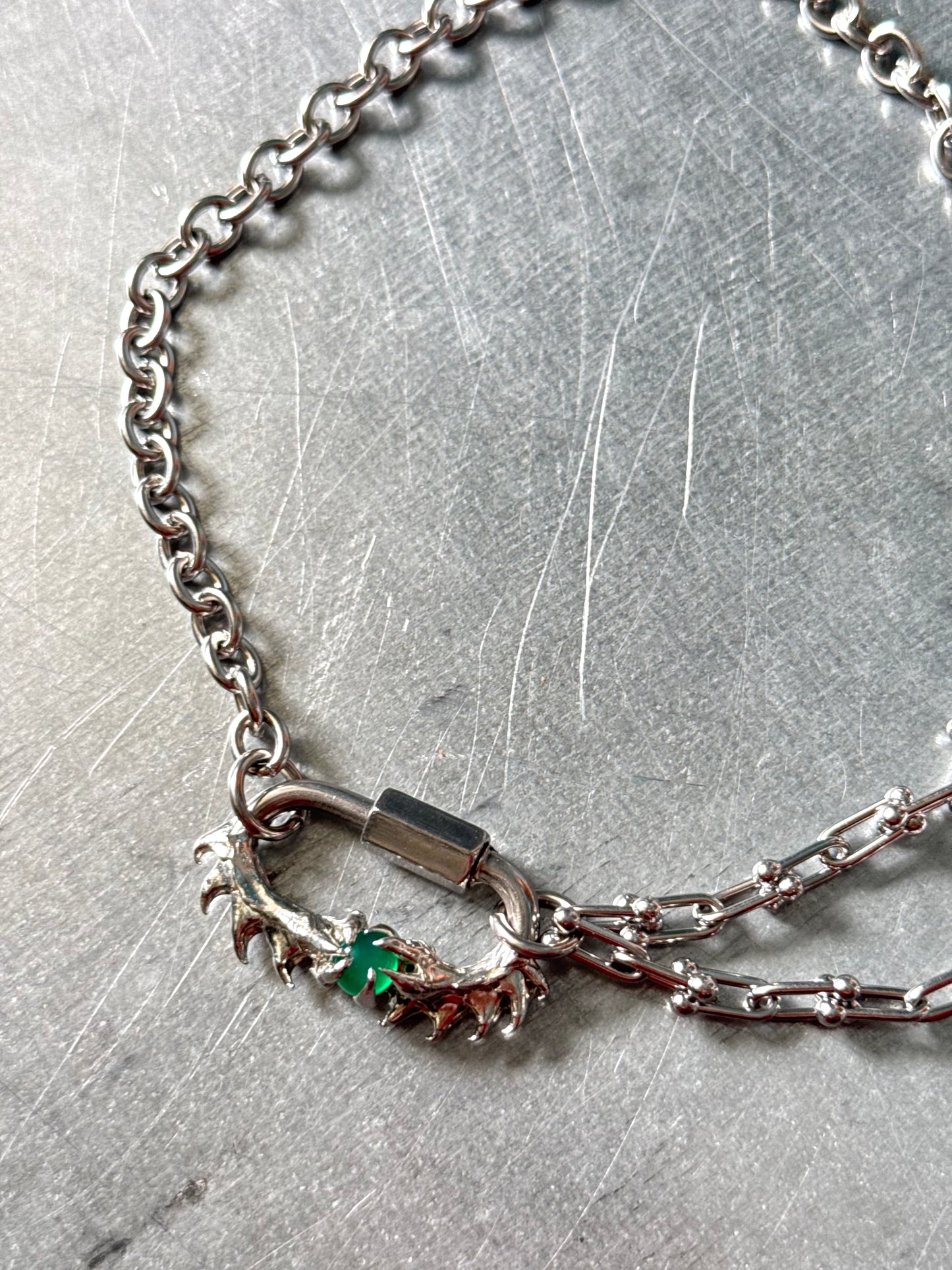 Myra | soldered Carabiner Necklace