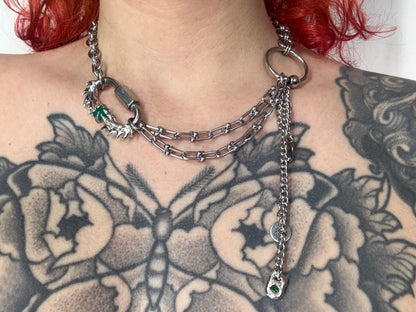 Myra | soldered Carabiner Necklace