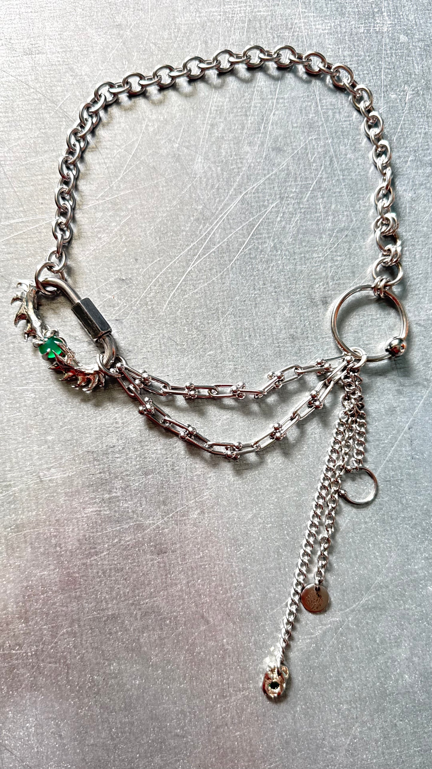 Myra | soldered Carabiner Necklace