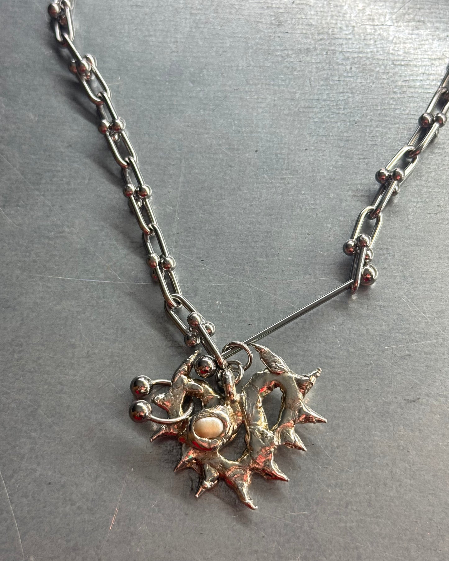 Heart Collection Piercing : Noctyra | soldered Necklace