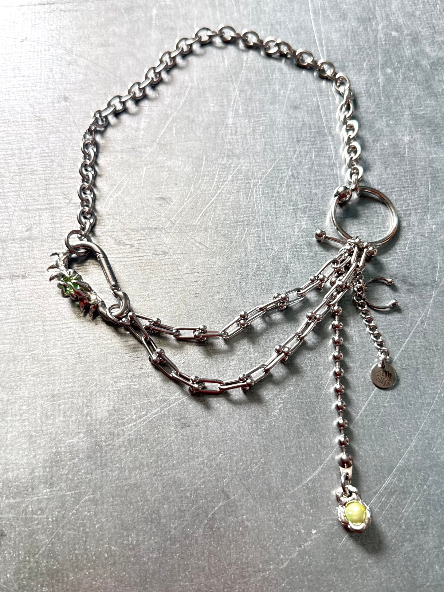 Niva | soldered Carabiner Necklace