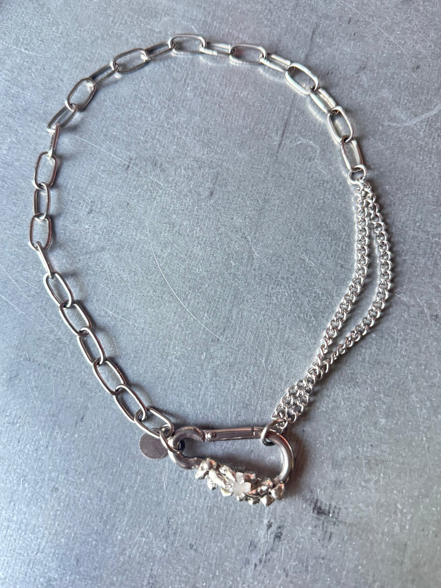 Novia | soldered Carabiner Necklace
