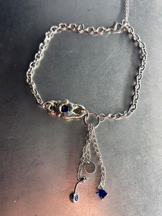 Nyelle blue | soldered Necklace