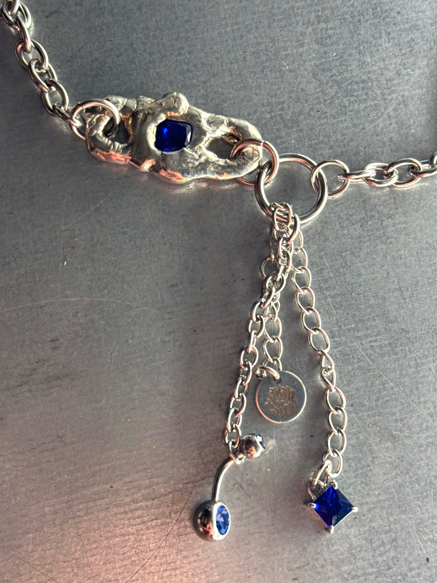 Nyelle blue | soldered Necklace