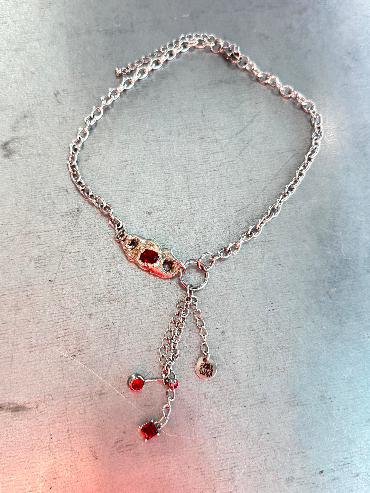 Nyelle red | soldered Necklace