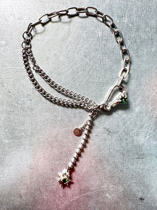 Rhea | soldered Carabiner Necklace