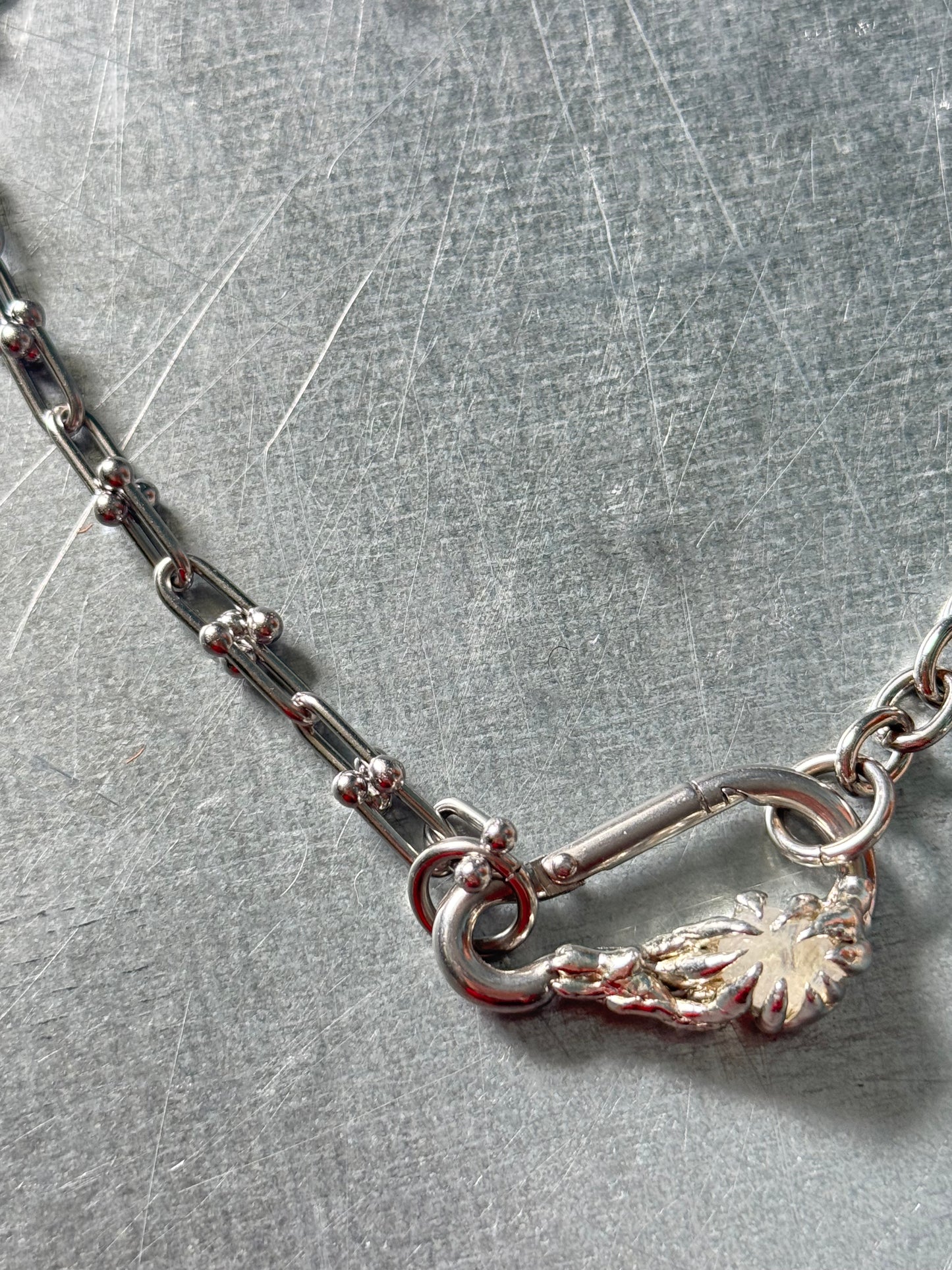 Ryna | soldered Carabiner Necklace