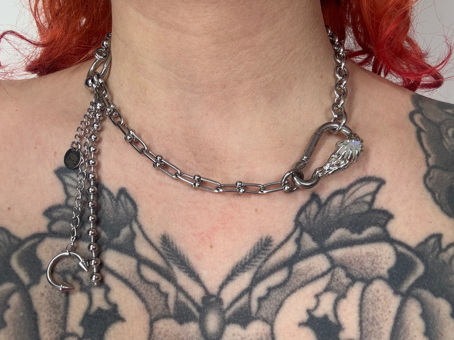 Ryna | soldered Carabiner Necklace