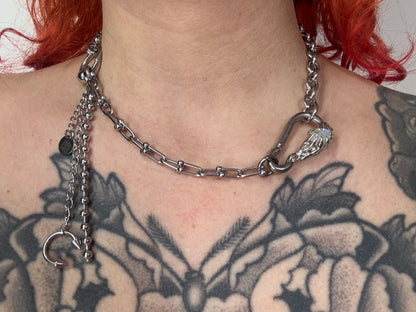 Ryna | soldered Carabiner Necklace