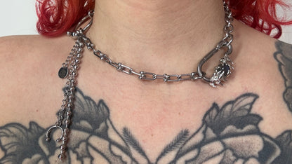 Sira | soldered Carabiner Necklace