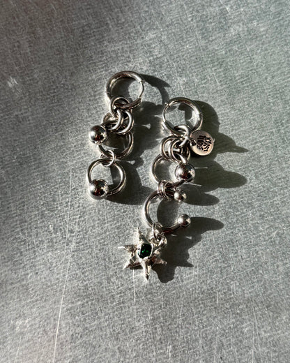 Soleria green | Chainmail Earring Pair