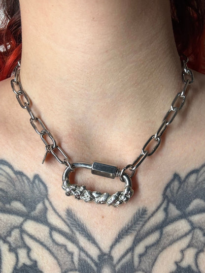 Thrixa | soldered Carabiner Necklace